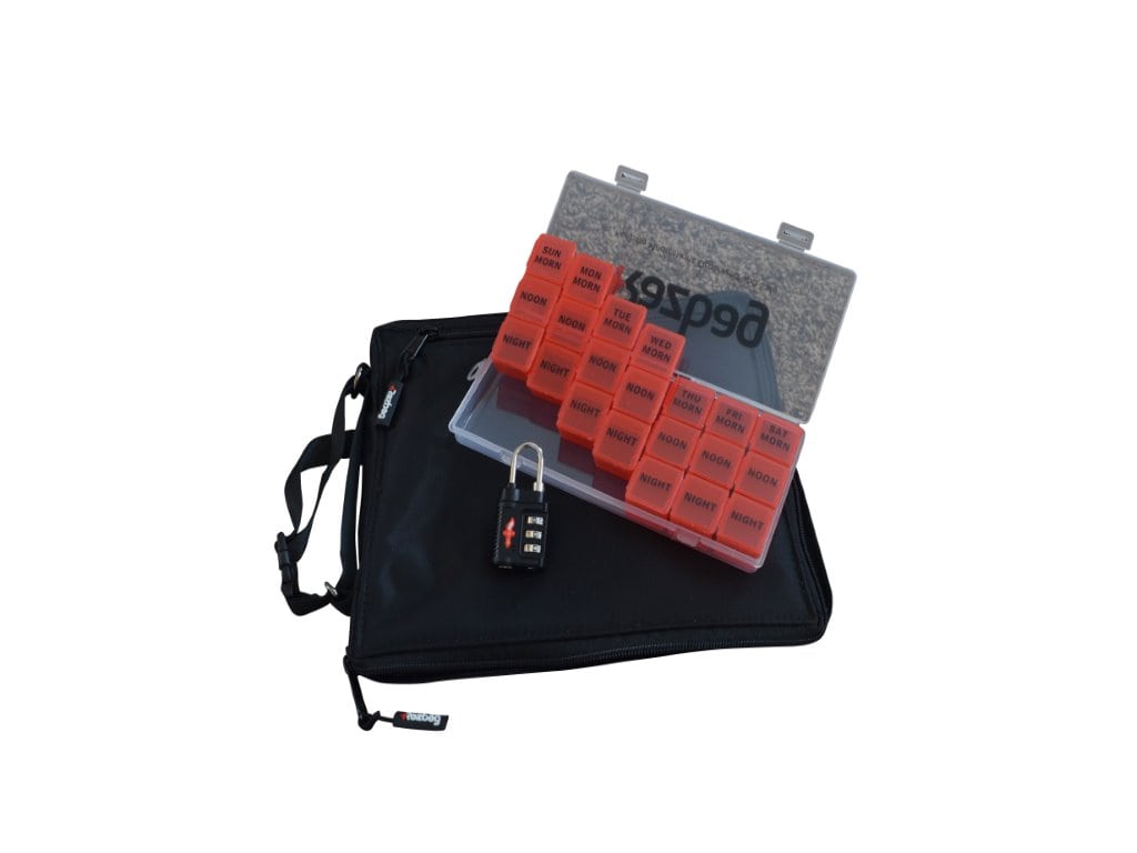 Razbag Traveler Small Medicine Bag - FREE Pillbox and TSA Lock